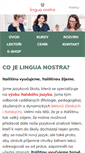 Mobile Screenshot of linguanostra.cz