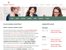 Tablet Screenshot of linguanostra.cz